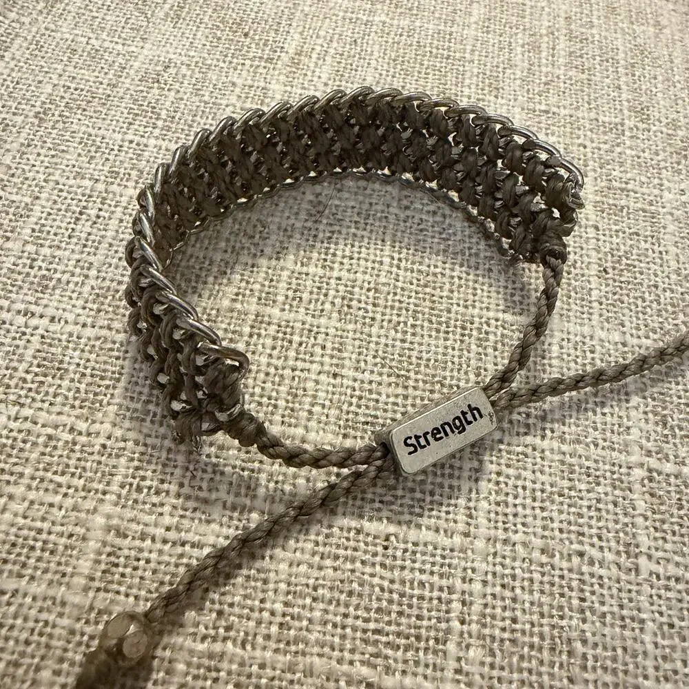 Wakami Strength braided Bracelet Ethically Handcrafted 10% Donated To Charity